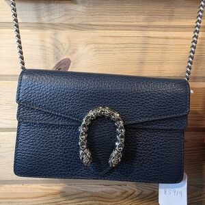 Gucci Dionysusu Navey Blue  Leather Bag